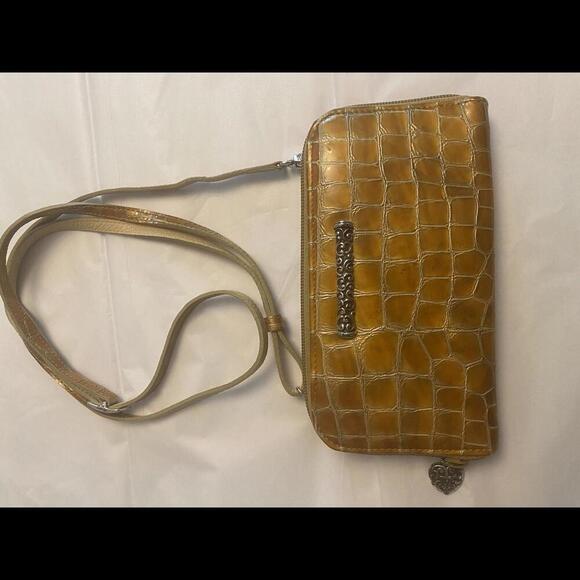 Brighton Croc-Embossed Clutch Bag - Picture 1 of 10